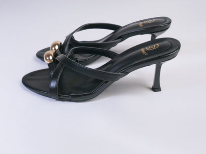 Sandales à lanières et talon